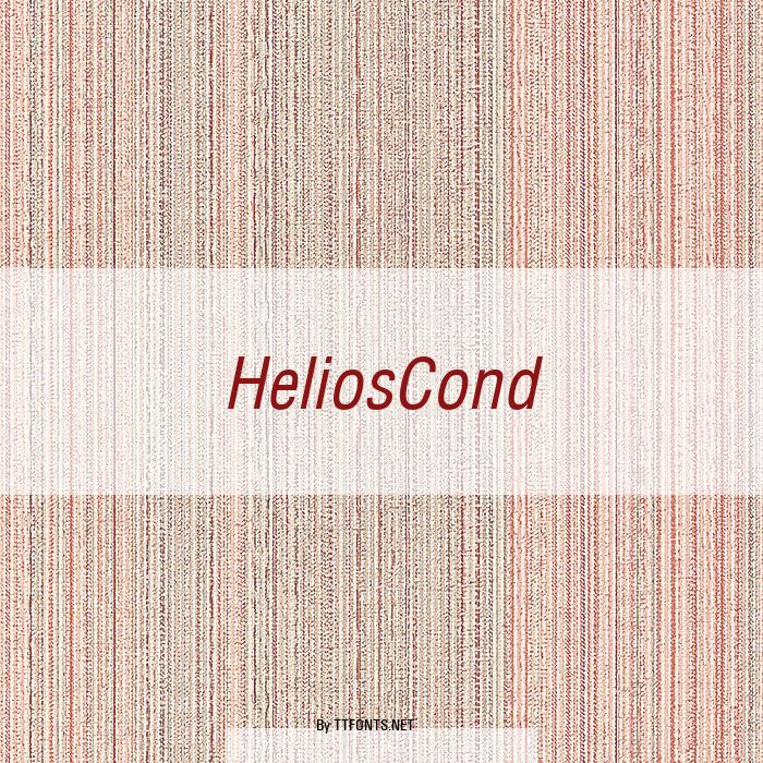 HeliosCond example
